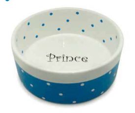 Biozoo Prince Blue Cat Bowl 13.5 X 5.5 Cm